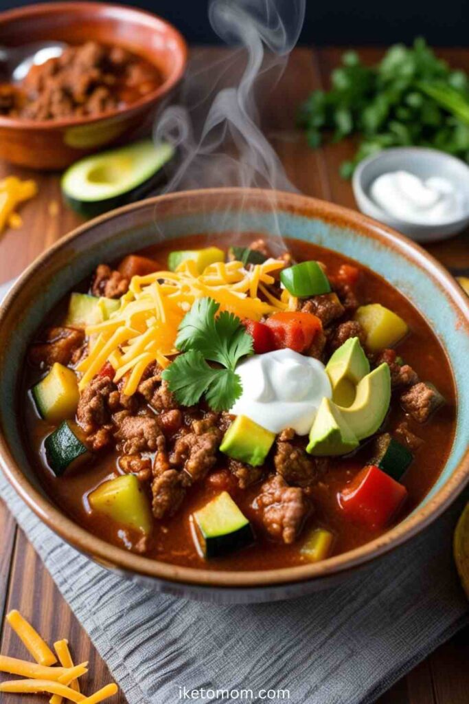 Beef & Veggie Chili with a Mexican Twist