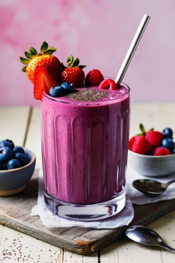 Low Carb Smoothies Recipes Berry Bliss Smoothie