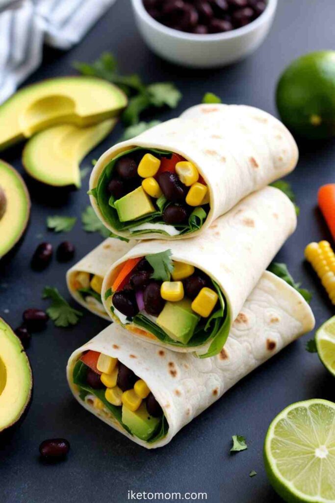 Black Bean and Corn Wraps