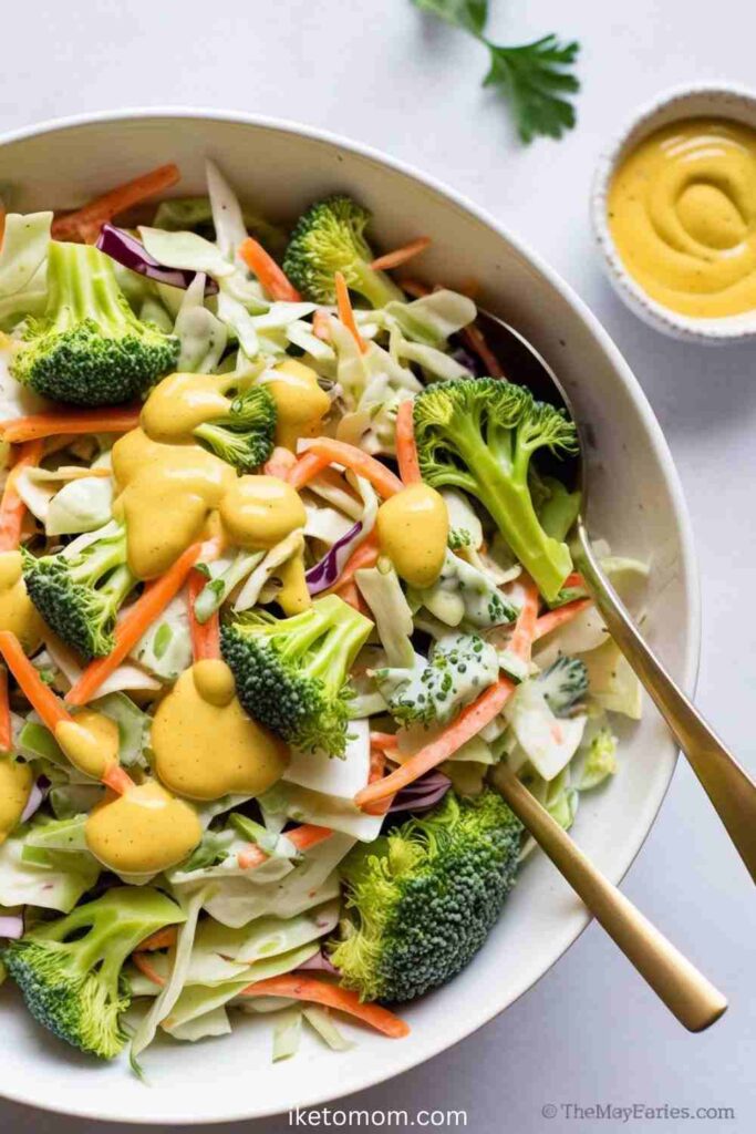 Broccoli Slaw with Tangy Mustard Dressing