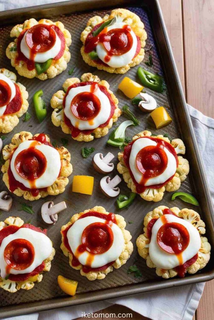 Cauliflower Crust Mini Pizzas