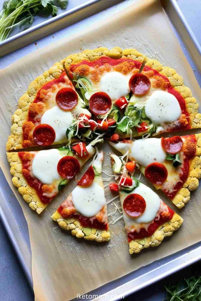 Low Carb Baking Ideas Cauliflower Pizza Crust