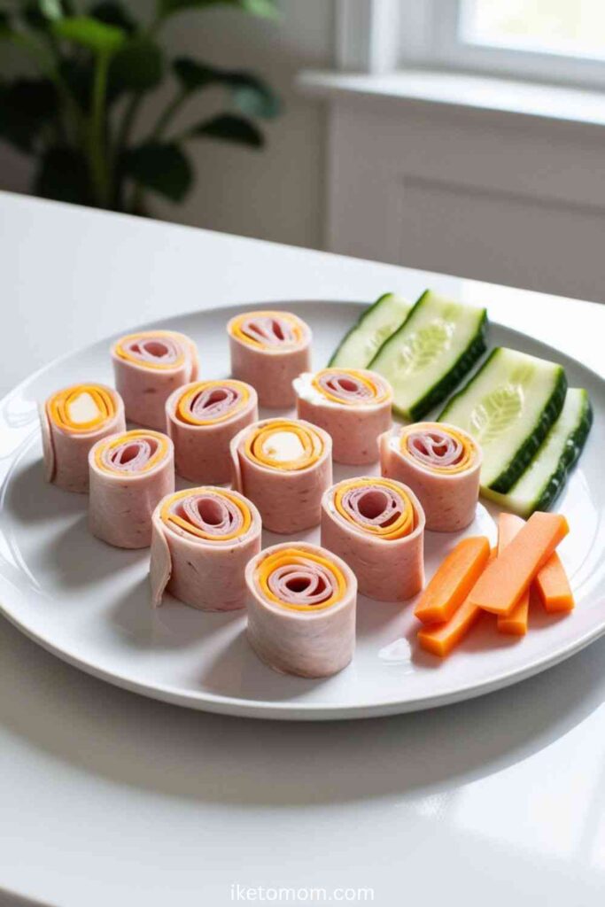 Cheese and Turkey Roll-Ups