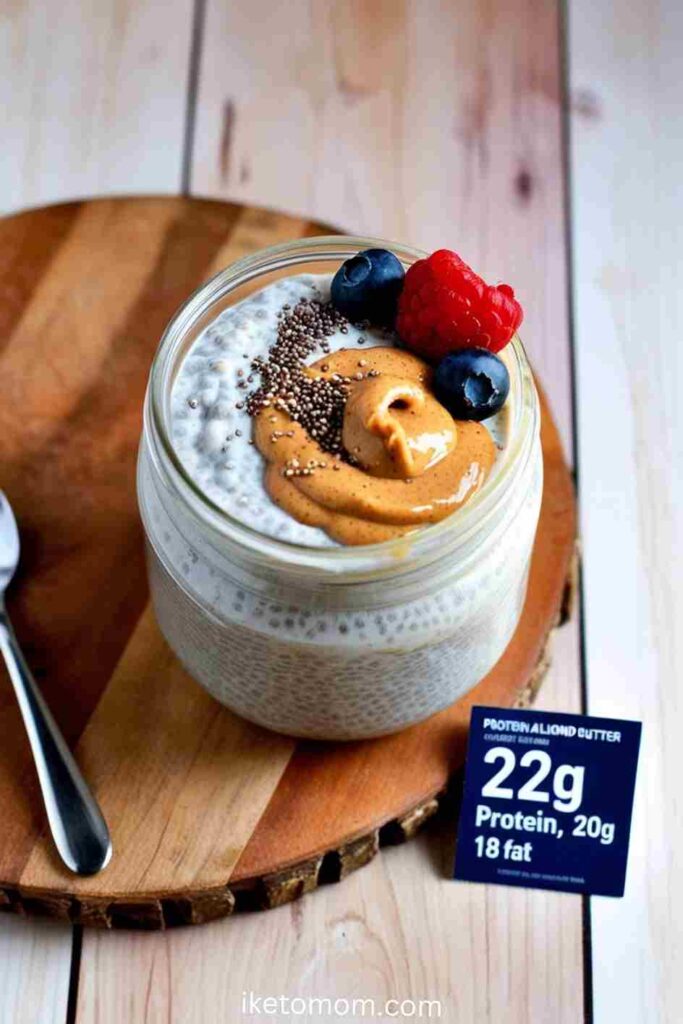 Chia Pudding with Almond Butter