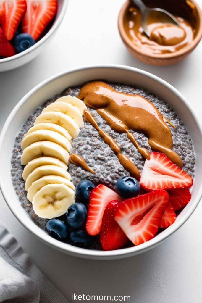 Chia Seed Pudding with Almond Butter