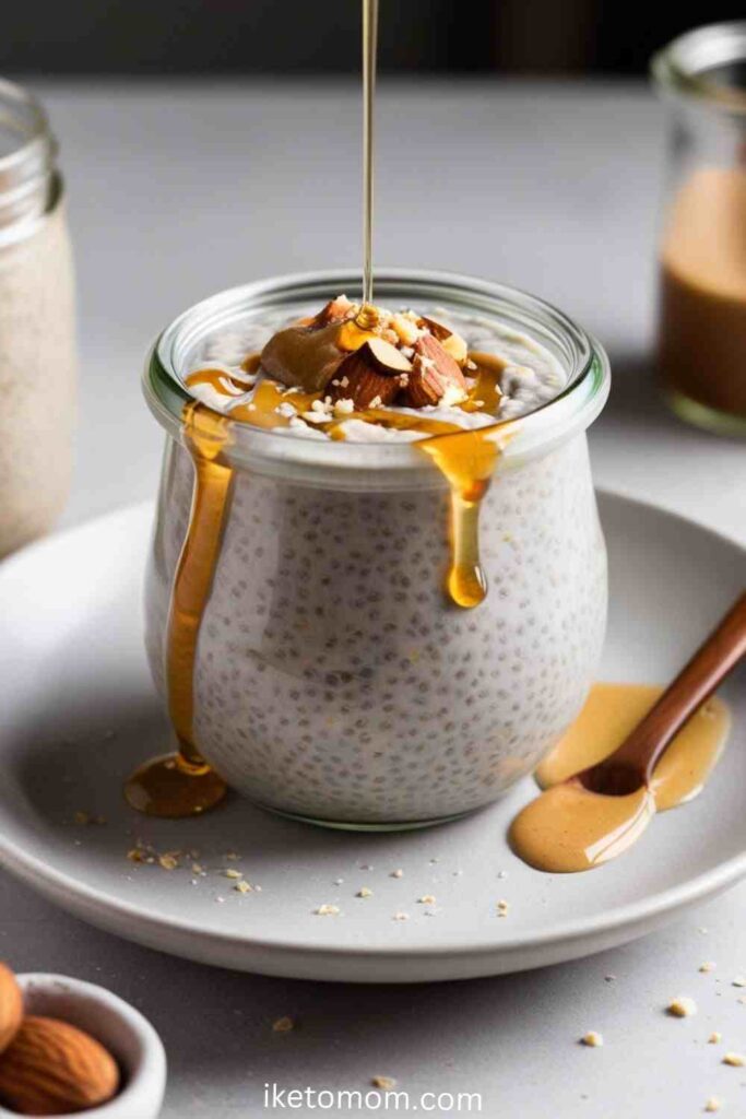 Chia Seed Pudding with Almond Butter