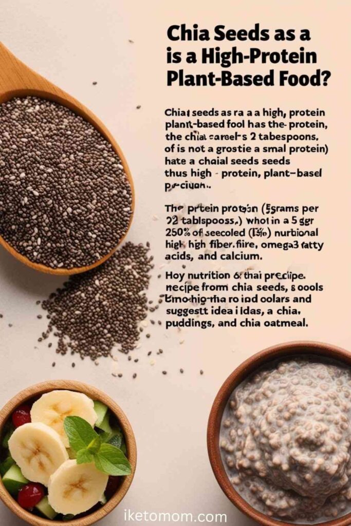 High Protein Plant-Based Foods Ideas Chia Seeds