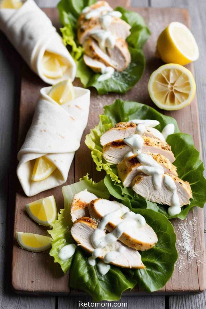 Low Carb Sandwich Recipes Chicken Caesar Salad Wraps