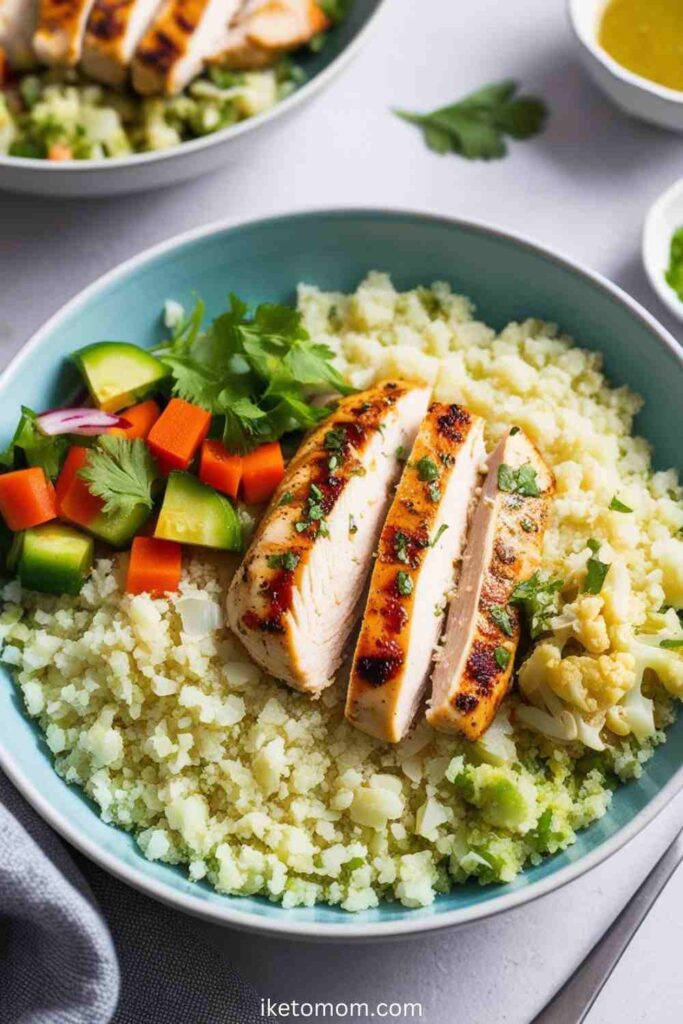 Chicken Cauliflower Rice Bowl