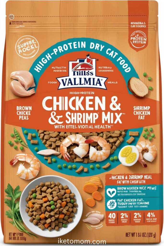 High Protein Dry Cat Food Ideas Chicken & Shrimp Mix