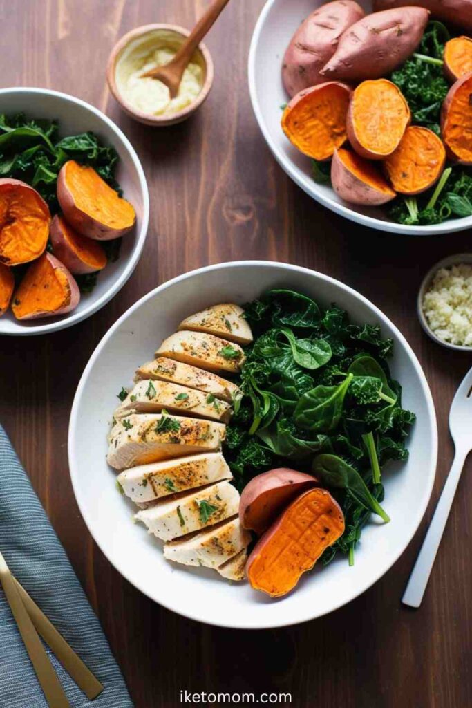 Chicken & Sweet Potato Bowls