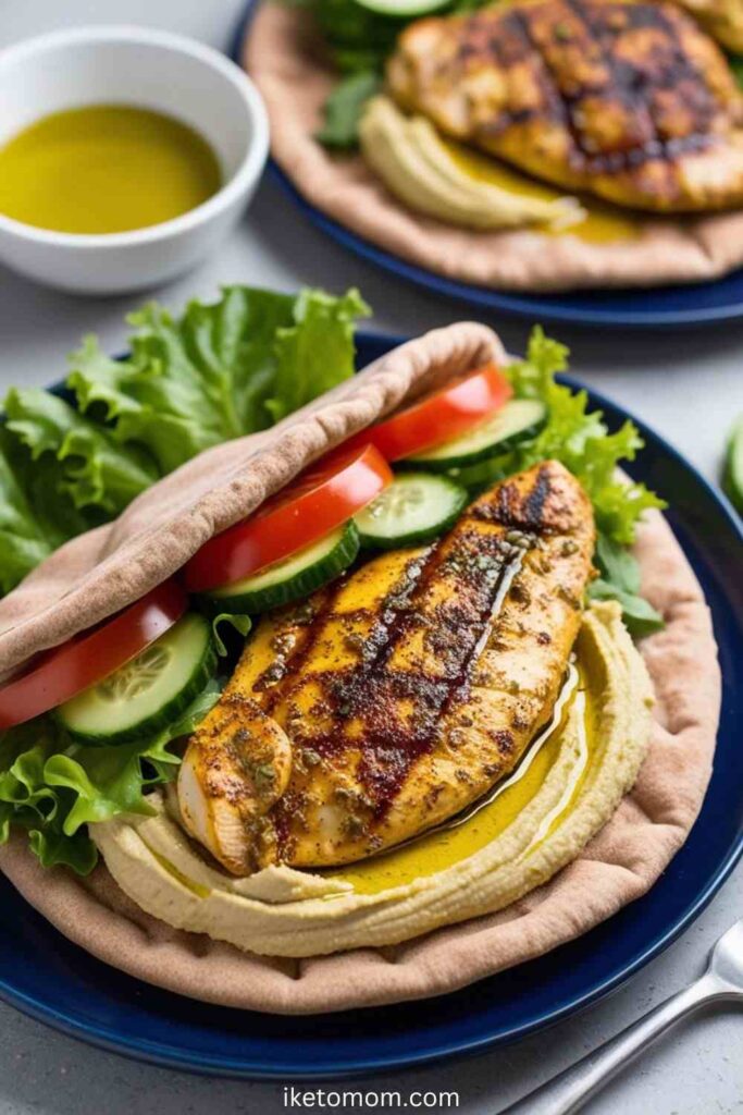 Chicken and Hummus Pita