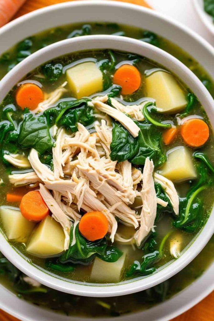 High Protein Puppy Food Ideas Chicken and Spinach Soup