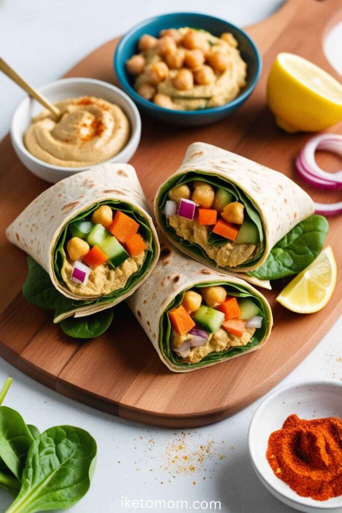 Chickpea Salad Wraps