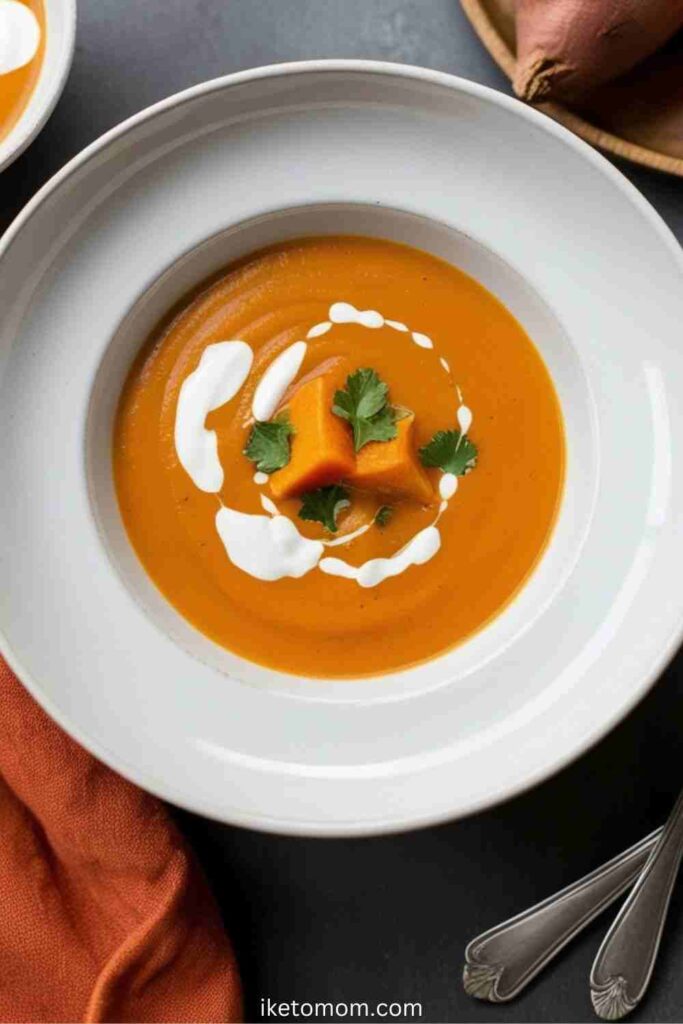 Coconut Cream & Sweet Potato Soup