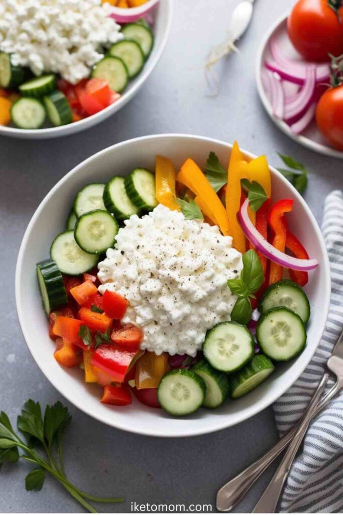 Cottage Cheese and Veggie Bowl