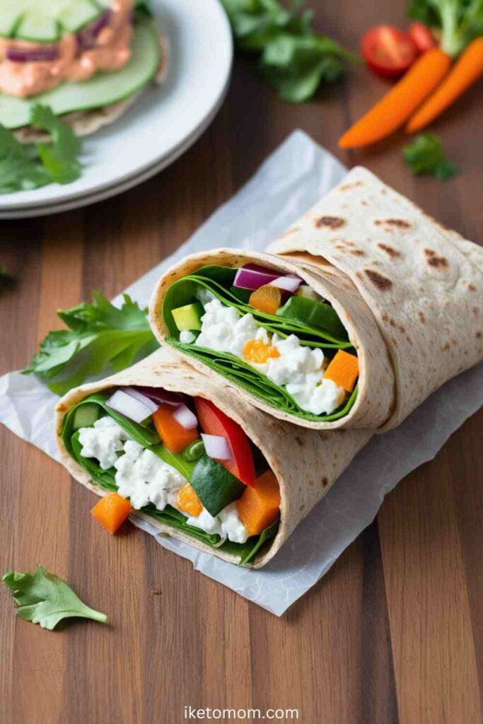 Cottage Cheese and Veggie Wrap