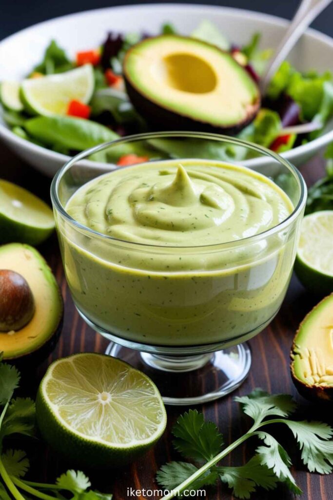 Low Carb Salad Dressing Ideas Creamy Avocado Lime Dressing