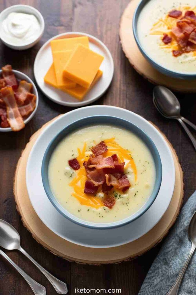 Low Carbs Creamy Crockpot Potato Soup Recipe Ideas Creamy Bacon & Cheese Potato Soup