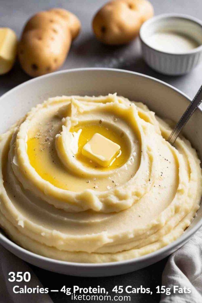 High Calorie Low Protein Foods Ideas Creamy Mashed Potatoes with Butter