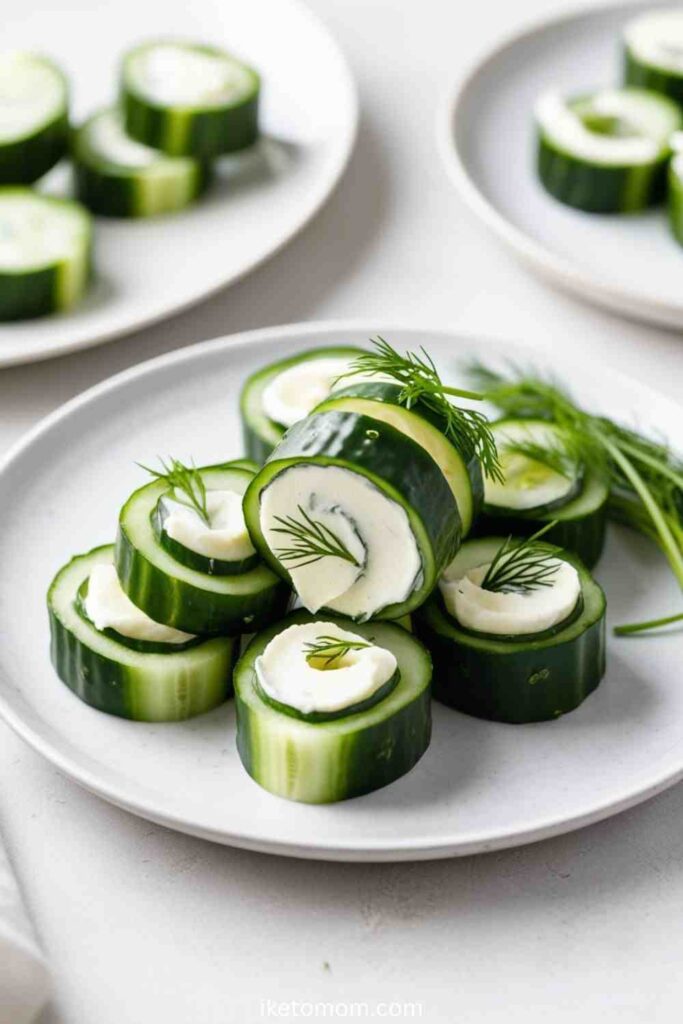 Cucumber and Cream Cheese Roll-Ups