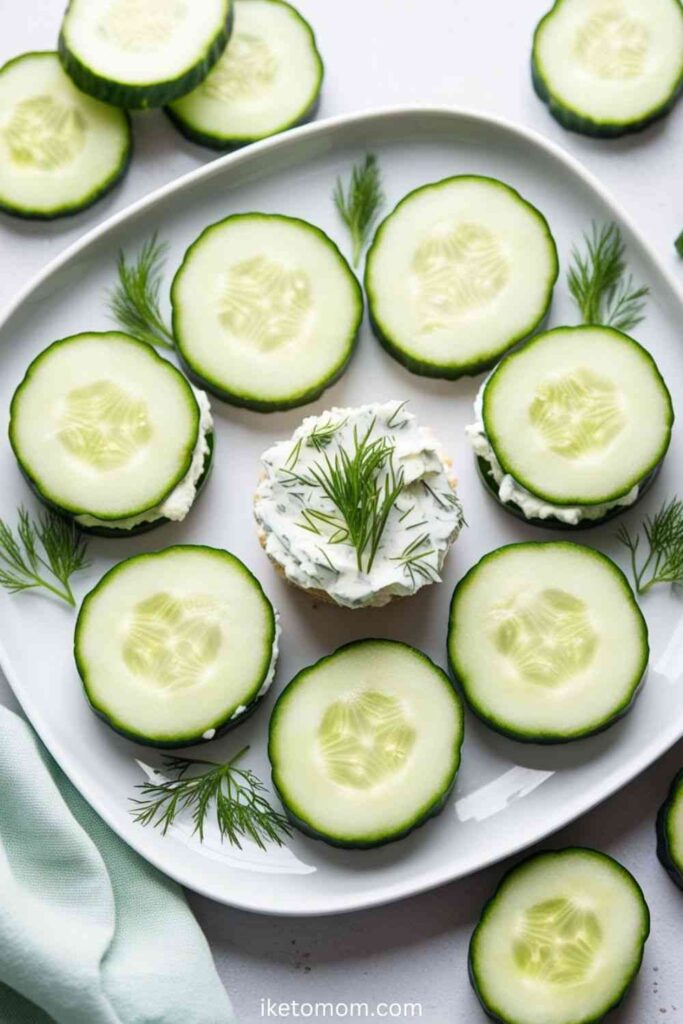 Cucumber and Cream Cheese Sandwiches