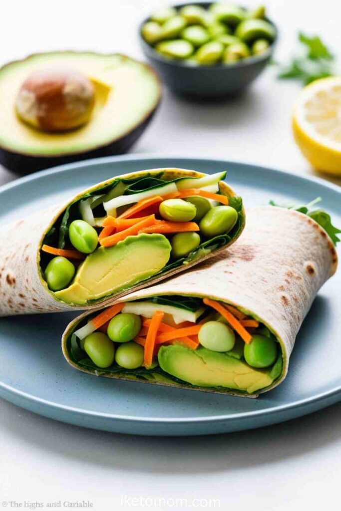 Edamame and Avocado Wraps