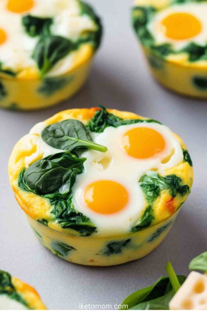 Egg Muffins with Spinach and Cheese