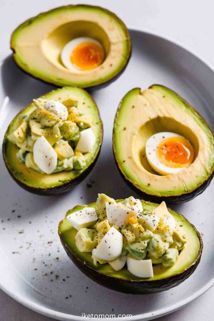 Egg Salad Avocado Boats