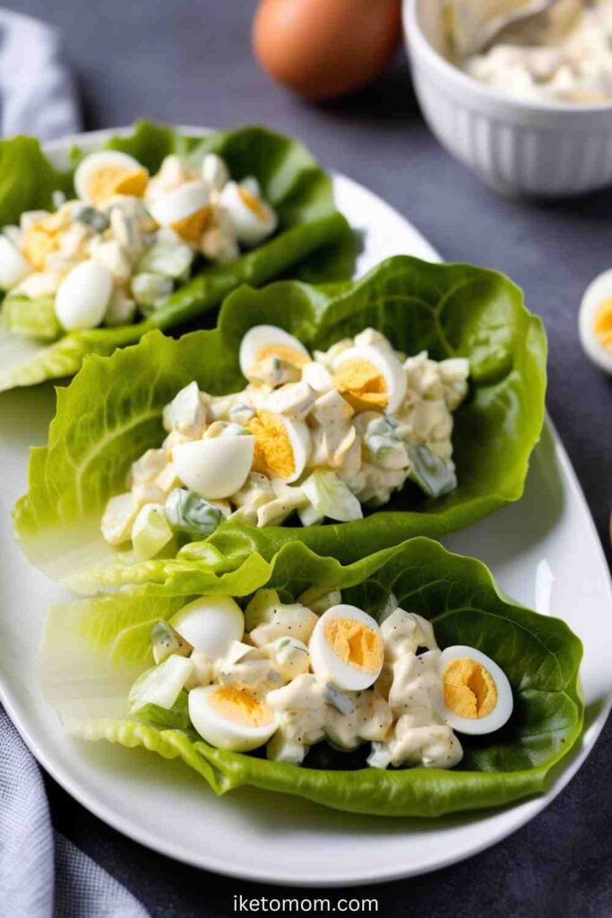 Egg Salad Lettuce Wraps