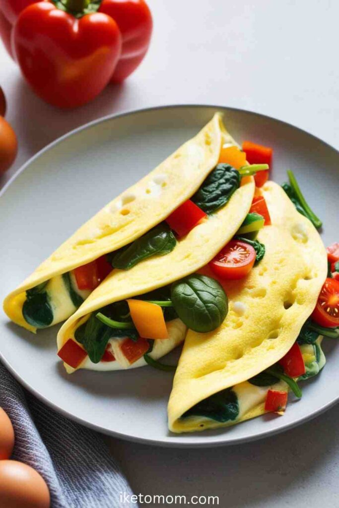 High Protein Breakfast Foods Ideas  Egg White Omelette with Veggies