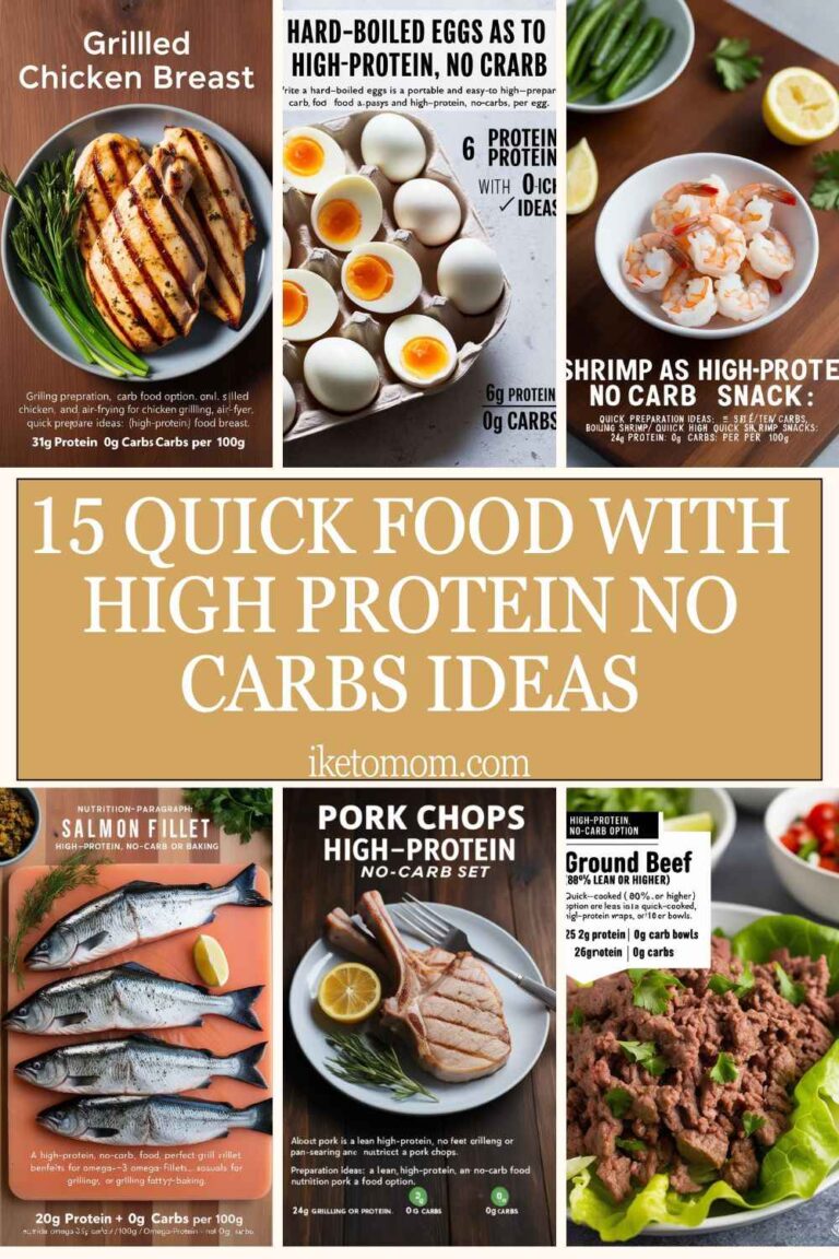 15 Quick Food With High Protein No Carbs Ideas - i Keto Mom [Best and ...