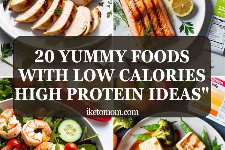 Foods With Low Calories High Protein Ideas