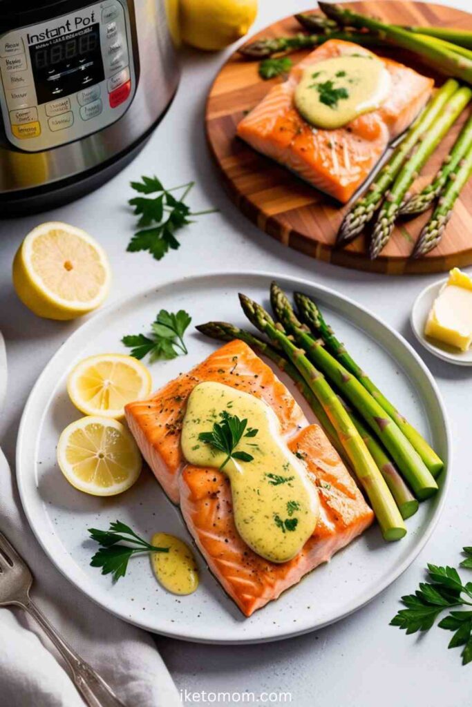 Garlic Butter Salmon and Asparagus