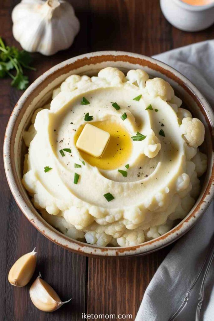 Garlic Mashed Cauliflower