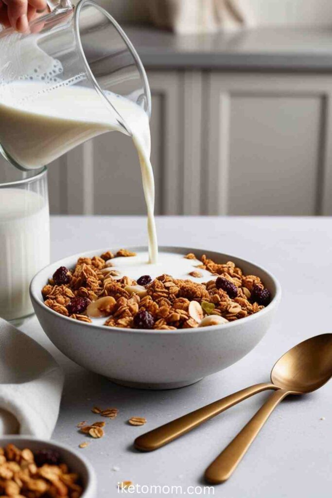 High Calorie Low Protein Foods Ideas Granola with Whole Milk