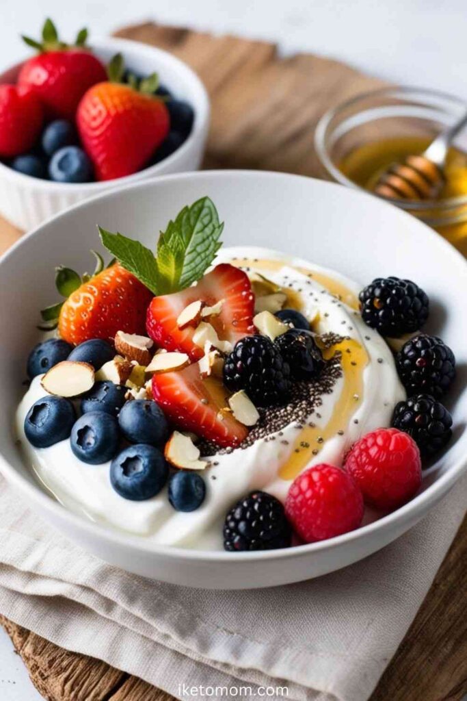 Greek Yogurt with Berries & Nuts