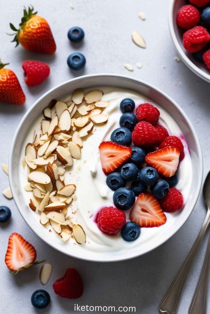 Greek Yogurt with Berries and Almonds