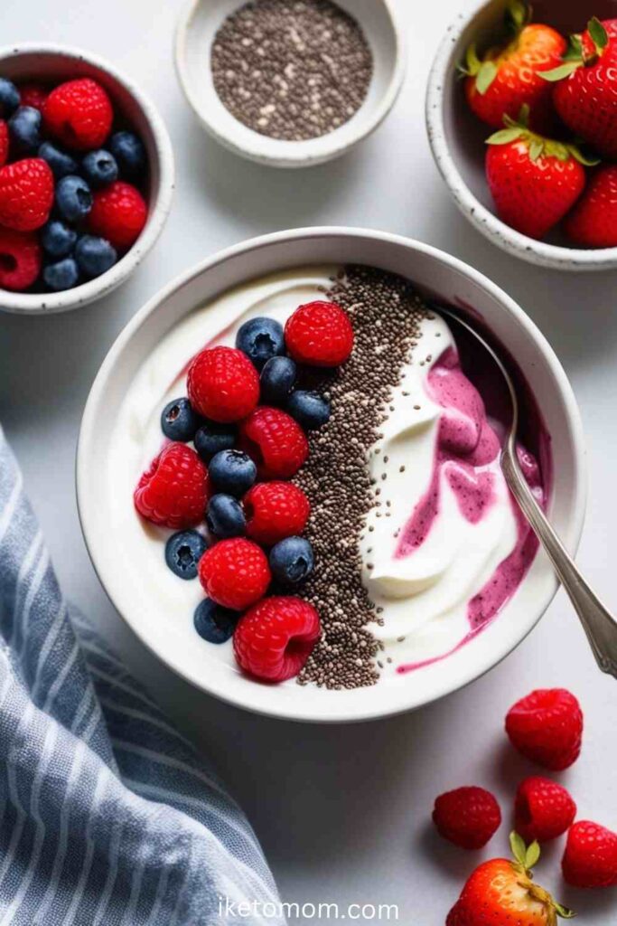 Greek Yogurt with Berries and Chia Seeds