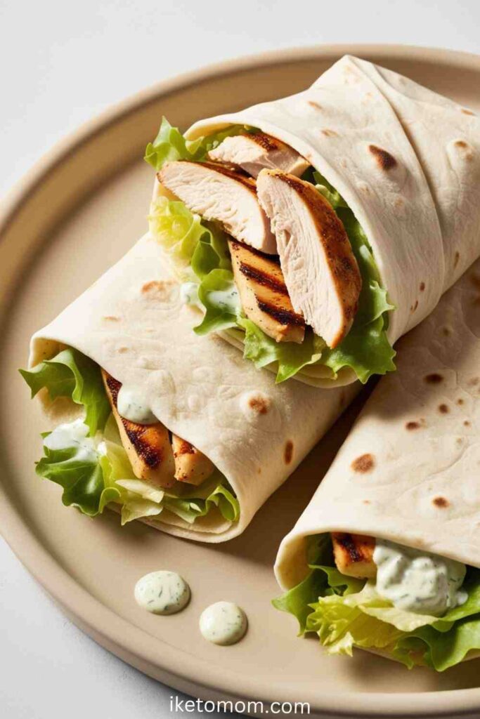 High-Protein Fast Food Options Ideas Grilled Chicken Caesar Wrap (Panera Bread)