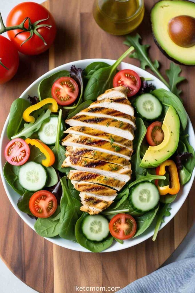 High Protein Lunch Ideas Grilled Chicken Salad