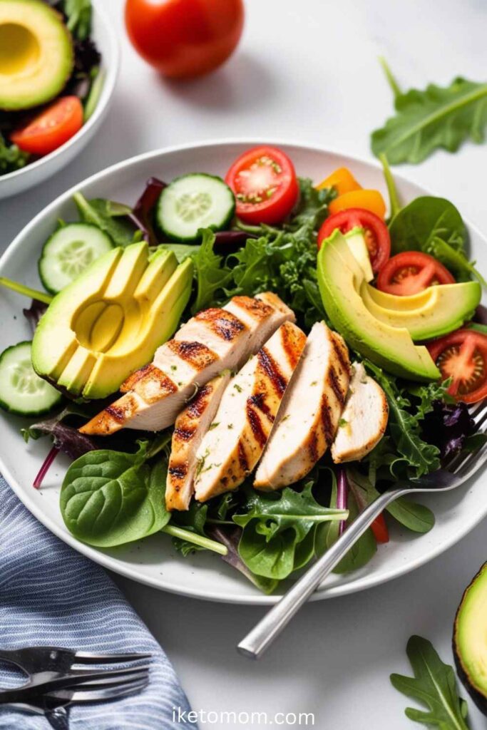 Grilled Chicken Salad with Avocado