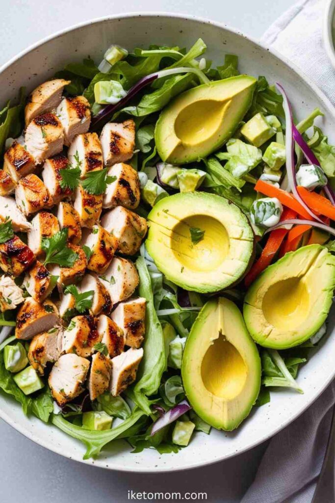 High Protein Lunch Recipes For Weight Loss Ideas Grilled Chicken Salad with Avocado