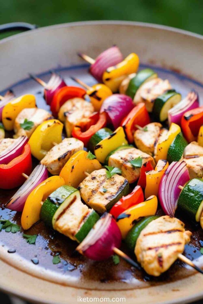 Grilled Chicken & Vegetable Skewers