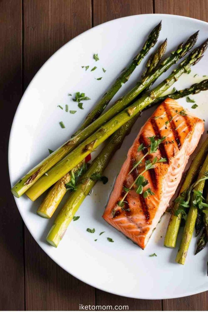 High Protein Lunch Recipes For Weight Loss Ideas Grilled Salmon with Asparagus