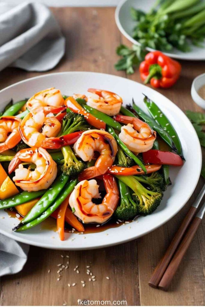 Grilled Shrimp & Veggie Stir Fry