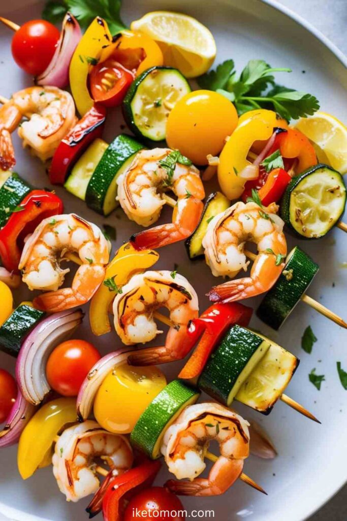 Grilled Shrimp and Veggie Skewers