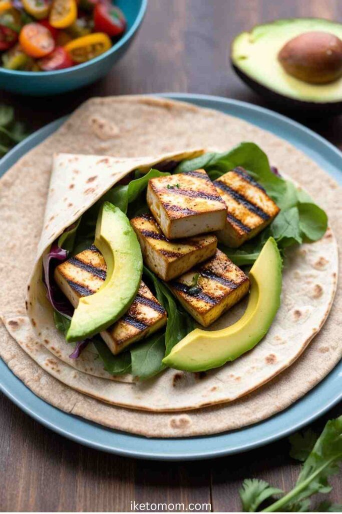 Grilled Tofu & Avocado Wrap