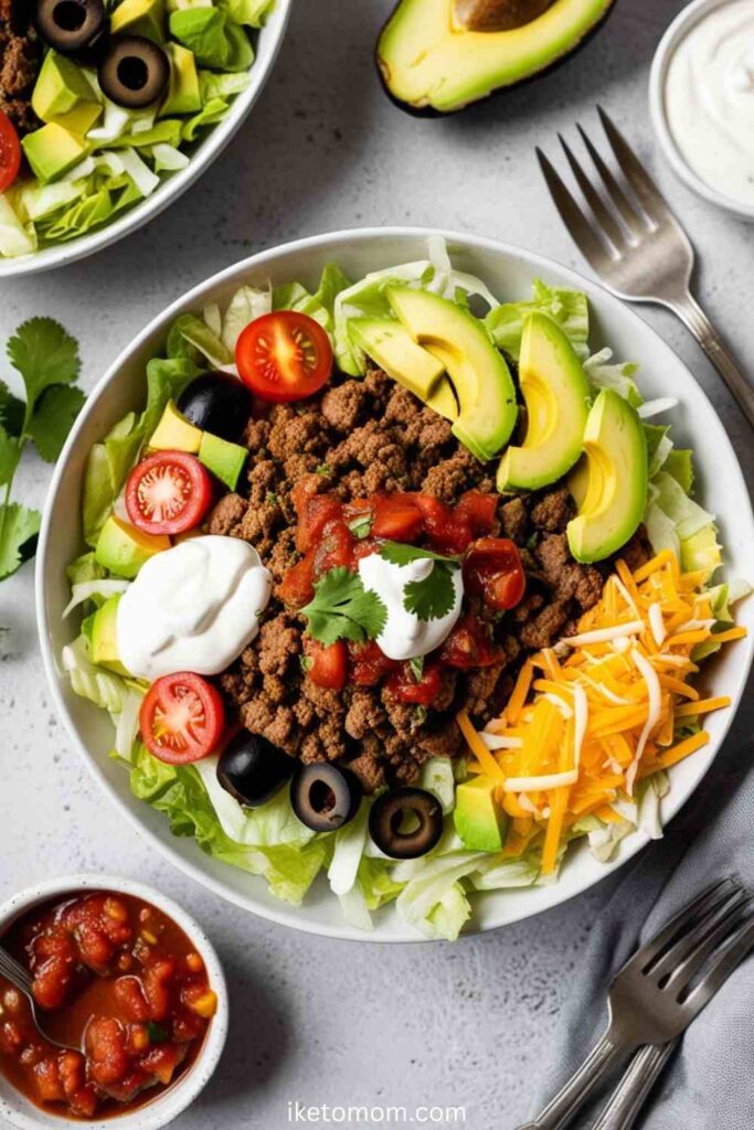 Low Carb Ground Beef Recipes Ground Beef Taco Salad