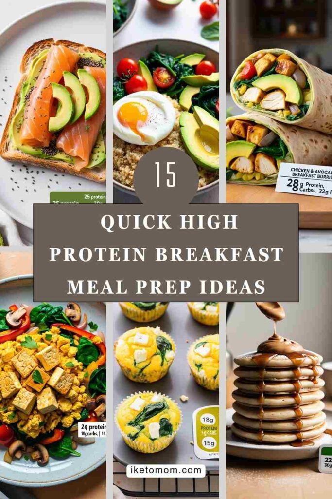 High Protein Breakfast Meal Prep Ideas